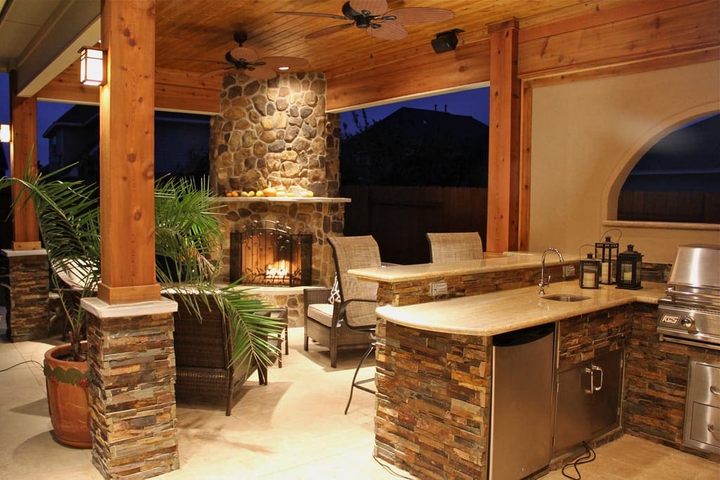backyard kitchen