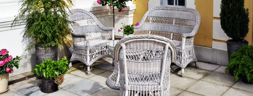all weather wicker patio set