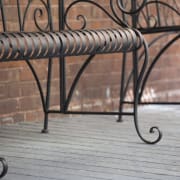 wrought iron table and chairs