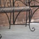 wrought iron table and chairs