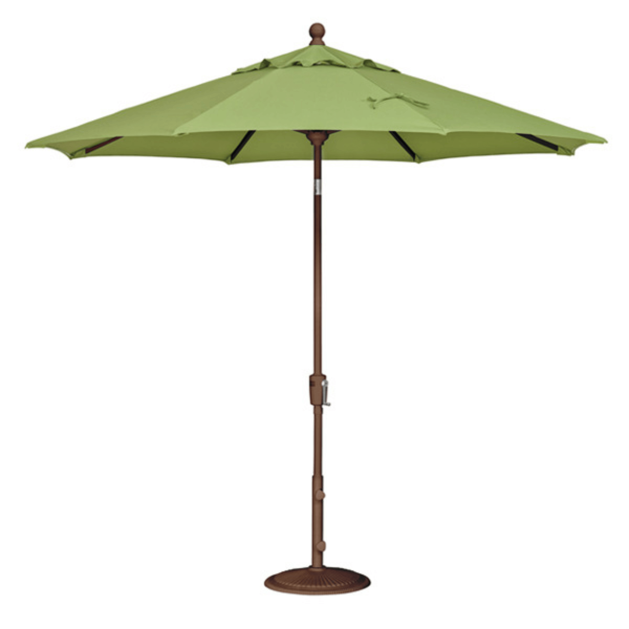 Green patio umbrella providing shade for outdoor living spaces, ideal for anyone browsing Patio Furniture near me.